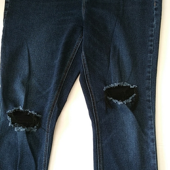 Old Navy Rockstar Super Skinny High Rise Secret Slim Pocket Jeans 10 Blue - Picture 8 of 16